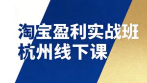 淘宝盈利实战班杭州线下课12月26-28日(音频+字幕),帮你掌握SOP流程+12门核心技术-全网第一网赚项目资源库-中赚网 & 中创网 & 冒泡网 & 福缘网 - 小本轻创业与优质加盟项目首选平台