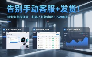 告别手动客服+发货!拼多多虚拟项目,机器人托管稳賺1-5W每月【揭秘】-全网第一网赚项目资源库-中赚网 & 中创网 & 冒泡网 & 福缘网 - 小本轻创业与优质加盟项目首选平台
