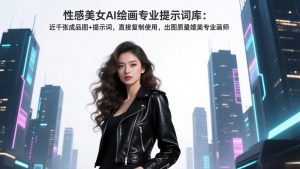性感美女AI绘画专业提示词库:近千张成品图+提示词,直接复制使用,出图质量媲美专业画师-全网第一网赚项目资源库-中赚网 & 中创网 & 冒泡网 & 福缘网 - 小本轻创业与优质加盟项目首选平台