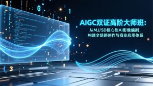 AIGC双证高阶大师班：从MJ/SD核心到AI影像编剧，构建全链路创作与商业应用体系-全网第一网赚项目资源库-中赚网 & 中创网 & 冒泡网 & 福缘网 - 小本轻创业与优质加盟项目首选平台