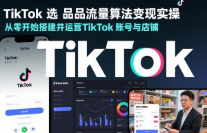 TikTok选品流量算法变现实操，从零开始搭建并运营TikTok账号与店铺-全网第一网赚项目资源库-中赚网 & 中创网 & 冒泡网 & 福缘网 - 小本轻创业与优质加盟项目首选平台