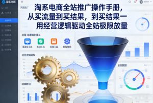 淘系电商全站推广操作手册，从买流量到买结果一用经营逻辑驱动全站极限放量-全网第一网赚项目资源库-中赚网 & 中创网 & 冒泡网 & 福缘网 - 小本轻创业与优质加盟项目首选平台