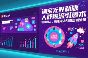 淘宝无界新版人群爆流引爆术，精准圈人，快速破流引爆店铺流量-全网第一网赚项目资源库-中赚网 & 中创网 & 冒泡网 & 福缘网 - 小本轻创业与优质加盟项目首选平台