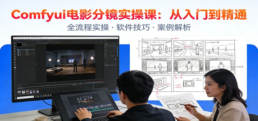 ComfyUI电影分镜实操课：分镜一致性，全流程AI视频制作，零基础也能做专业分镜-全网第一网赚项目资源库-中赚网 & 中创网 & 冒泡网 & 福缘网 - 小本轻创业与优质加盟项目首选平台
