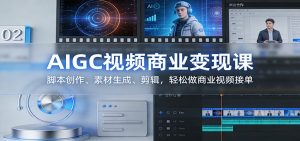 AIGC视频商业变现课:脚本创作、素材生成、剪辑,轻松做商业视频接单-全网第一网赚项目资源库-中赚网 & 中创网 & 冒泡网 & 福缘网 - 小本轻创业与优质加盟项目首选平台