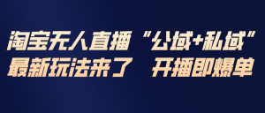 淘宝无人直播最新玩法，包含私域和公域两种玩法-全网第一网赚项目资源库-中赚网 & 中创网 & 冒泡网 & 福缘网 - 小本轻创业与优质加盟项目首选平台