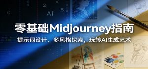 零基础Midjourney指南：提示词设计、多风格探索，玩转AI生成艺术-全网第一网赚项目资源库-中赚网 & 中创网 & 冒泡网 & 福缘网 - 小本轻创业与优质加盟项目首选平台