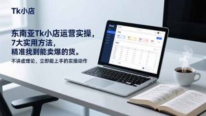 东南亚Tk小店运营实操，7大实用方法，精准找到能卖爆的货。不讲虚理论，立即能上手的实操动作-全网第一网赚项目资源库-中赚网 & 中创网 & 冒泡网 & 福缘网 - 小本轻创业与优质加盟项目首选平台