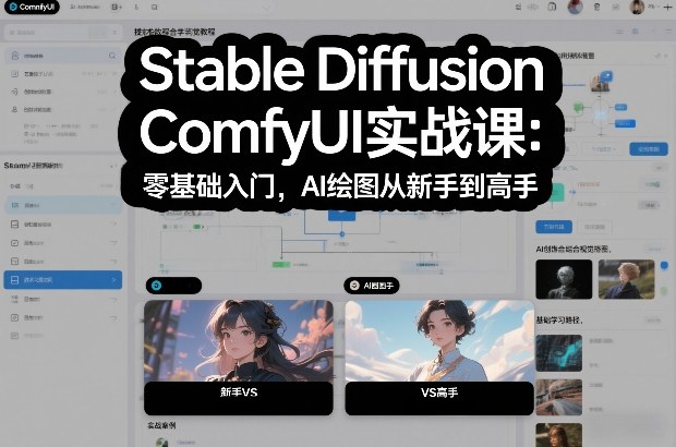 Stable Diffusion ComfyUI实战课：零基础入门，AI绘图从新手到高手-全网第一网赚项目资源库-中赚网 & 中创网 & 冒泡网 & 福缘网 - 小本轻创业与优质加盟项目首选平台