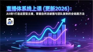 直播体系线上课(更新2026-全网第一网赚项目资源库-中赚网 & 中创网 & 冒泡网 & 福缘网 - 小本轻创业与优质加盟项目首选平台