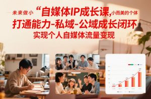 自媒体IP成长课，未来做小而美的个体，打通能力-私域-公域成长闭环，实现个人自媒体流量变现-全网第一网赚项目资源库-中赚网 & 中创网 & 冒泡网 & 福缘网 - 小本轻创业与优质加盟项目首选平台