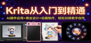 Krita从入门到精通:AI插件应用+商业设计+动画制作,轻松玩转数字创作-全网第一网赚项目资源库-中赚网 & 中创网 & 冒泡网 & 福缘网 - 小本轻创业与优质加盟项目首选平台