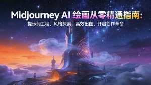 Midjourney AI绘画从零精通指南：提示词工程，风格探索，高效出图，开启创作革命-全网第一网赚项目资源库-中赚网 & 中创网 & 冒泡网 & 福缘网 - 小本轻创业与优质加盟项目首选平台