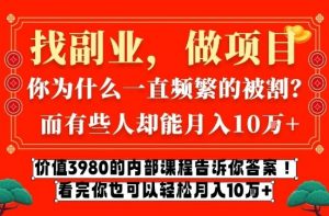 价值3980的网创内部课程，告诉你互联网创业月入10个W的秘密【揭秘】-全网第一网赚项目资源库-中赚网 & 中创网 & 冒泡网 & 福缘网 - 小本轻创业与优质加盟项目首选平台