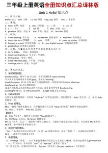 三年级上英语知识点汇总《译林版》-全网第一网赚项目资源库-中赚网 & 中创网 & 冒泡网 & 福缘网 - 小本轻创业与优质加盟项目首选平台