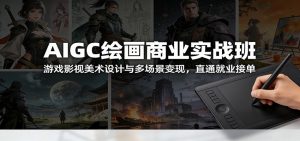 AIGC绘画商业实战班：游戏影视美术设计与多场景变现，直通就业接单-全网第一网赚项目资源库-中赚网 & 中创网 & 冒泡网 & 福缘网 - 小本轻创业与优质加盟项目首选平台