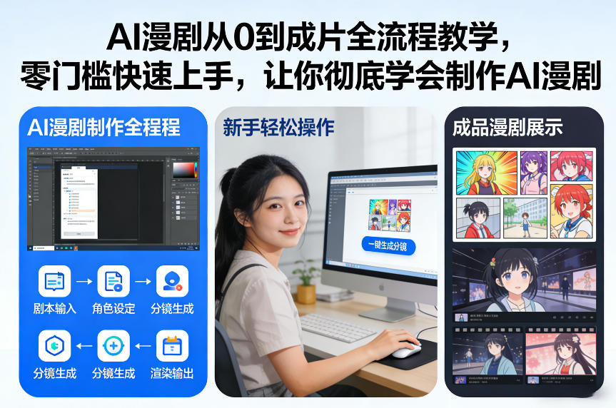 AI漫剧从0到成片全流程教学，零门槛快速上手，让你彻底学会制作AI漫剧【保姆级教程】-全网第一网赚项目资源库-中赚网 & 中创网 & 冒泡网 & 福缘网 - 小本轻创业与优质加盟项目首选平台