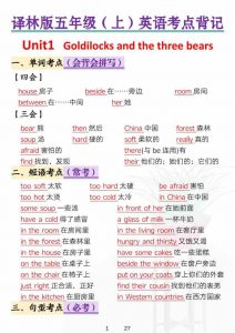 五年级上英语考点背记《译林版》-全网第一网赚项目资源库-中赚网 & 中创网 & 冒泡网 & 福缘网 - 小本轻创业与优质加盟项目首选平台