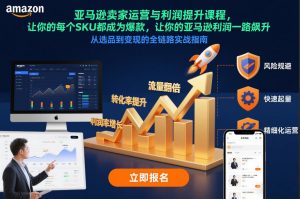 亚马逊卖家运营与利润提升课程，让你的每个SKU都成为爆款，让你的亚马逊利润一路飙升(更新12月)-全网第一网赚项目资源库-中赚网 & 中创网 & 冒泡网 & 福缘网 - 小本轻创业与优质加盟项目首选平台
