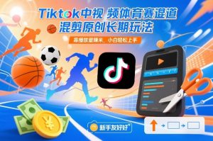 Tiktok中视频体育赛道混剪原创长期玩法,靠播放量賺米,小白轻松上手-全网第一网赚项目资源库-中赚网 & 中创网 & 冒泡网 & 福缘网 - 小本轻创业与优质加盟项目首选平台