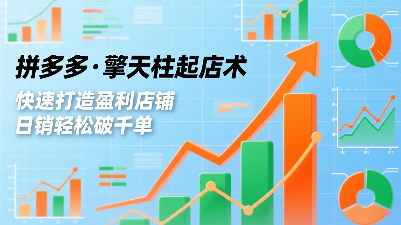 拼多多·擎天柱起店术，爆流布局、利润起飞、不断流，快速打造盈利店铺，日销轻松破千单-全网第一网赚项目资源库-中赚网 & 中创网 & 冒泡网 & 福缘网 - 小本轻创业与优质加盟项目首选平台