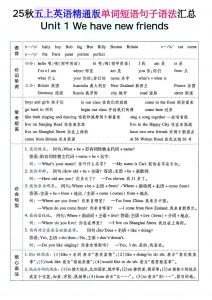 五上英语人教精通版单词短语句子语法汇总-全网第一网赚项目资源库-中赚网 & 中创网 & 冒泡网 & 福缘网 - 小本轻创业与优质加盟项目首选平台