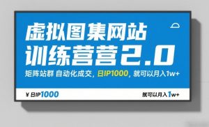 虚拟图集网站训练营2.0,矩阵站群自动化成交,日IP1000,就可以月入1w+-全网第一网赚项目资源库-中赚网 & 中创网 & 冒泡网 & 福缘网 - 小本轻创业与优质加盟项目首选平台