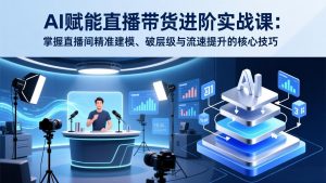 AI赋能直播带货进阶实战课：掌握直播间精准建模、破层级与流速提升的核心技巧-全网第一网赚项目资源库-中赚网 & 中创网 & 冒泡网 & 福缘网 - 小本轻创业与优质加盟项目首选平台
