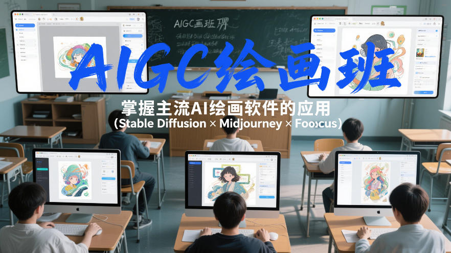 AIGC绘画班，掌握主流Ai绘画软件的应用(Stable Diffusion x Midjourney x Fooocus)-全网第一网赚项目资源库-中赚网 & 中创网 & 冒泡网 & 福缘网 - 小本轻创业与优质加盟项目首选平台