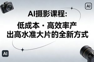 AI摄影课程，低成本高效率产出高水准大片的全新方式-全网第一网赚项目资源库-中赚网 & 中创网 & 冒泡网 & 福缘网 - 小本轻创业与优质加盟项目首选平台