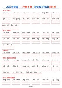 26春三年级下册语文看拼音写词语—词语表-全网第一网赚项目资源库-中赚网 & 中创网 & 冒泡网 & 福缘网 - 小本轻创业与优质加盟项目首选平台