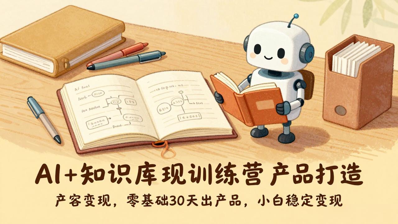 AI+知识库变现训练营，产品打造、内容创作、全平台变现，零基础30天出产品，小白稳定变现-全网第一网赚项目资源库-中赚网 & 中创网 & 冒泡网 & 福缘网 - 小本轻创业与优质加盟项目首选平台