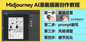 利用Midjourney AI人工智能轻松创作漫画插画教程，零基础创作完整漫画插画-全网第一网赚项目资源库-中赚网 & 中创网 & 冒泡网 & 福缘网 - 小本轻创业与优质加盟项目首选平台
