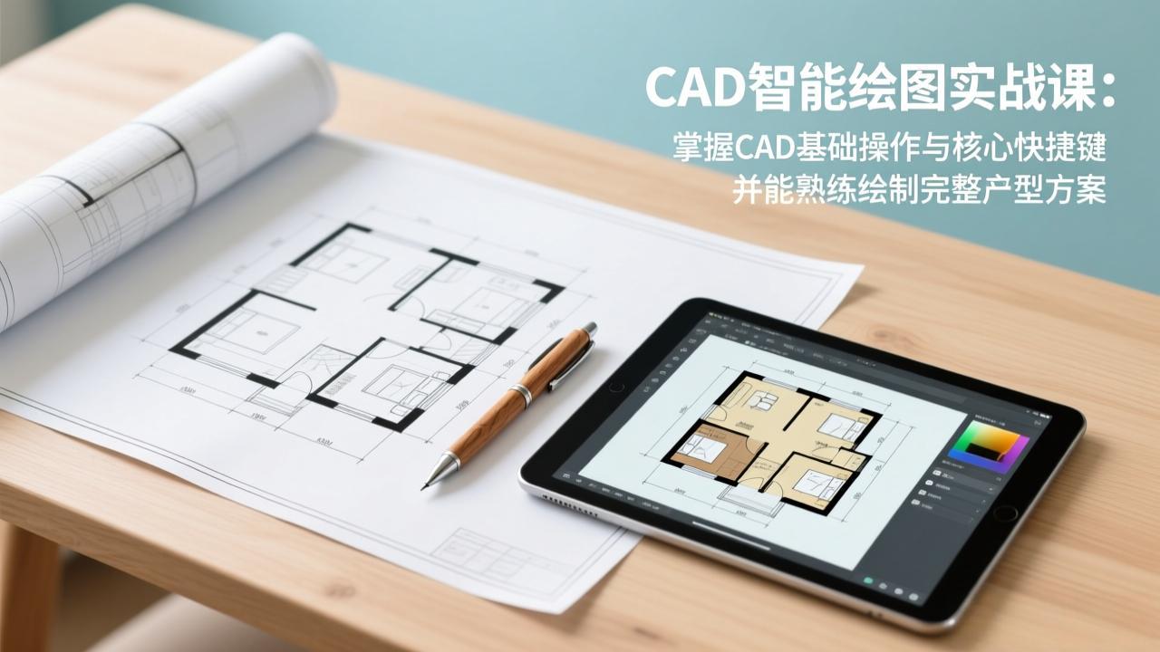 CAD智能绘图实战课：掌握CAD基础操作与核心快捷键，并能熟练绘制完整户型方案-全网第一网赚项目资源库-中赚网 & 中创网 & 冒泡网 & 福缘网 - 小本轻创业与优质加盟项目首选平台