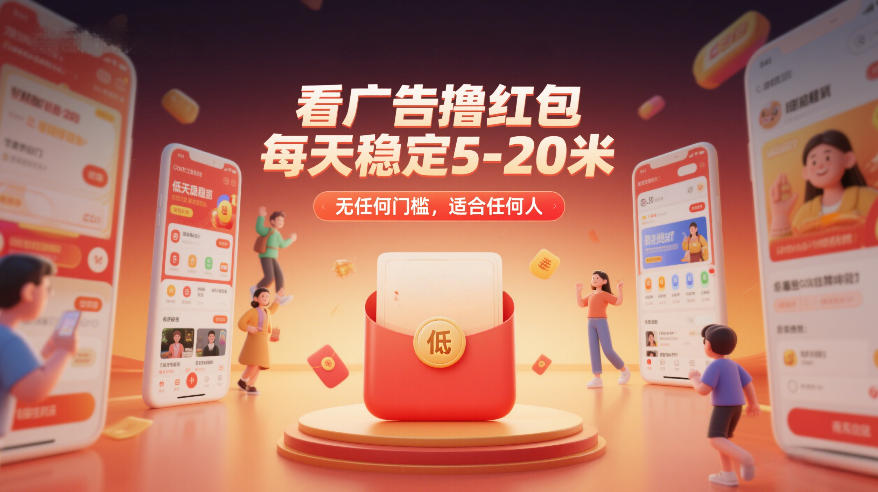 看广告撸红包，每天稳定5-20米，无任何门槛，适合任何人-全网第一网赚项目资源库-中赚网 & 中创网 & 冒泡网 & 福缘网 - 小本轻创业与优质加盟项目首选平台