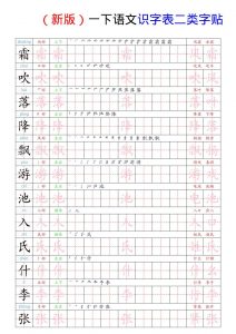 （新版）一下语文识字表二类字贴-全网第一网赚项目资源库-中赚网 & 中创网 & 冒泡网 & 福缘网 - 小本轻创业与优质加盟项目首选平台