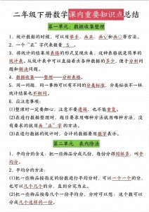 二年级下数学课内知识点总结-全网第一网赚项目资源库-中赚网 & 中创网 & 冒泡网 & 福缘网 - 小本轻创业与优质加盟项目首选平台