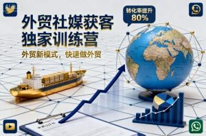 外贸社媒获客独家训练营，外贸新模式，快速做外贸(更新26年2月)-全网第一网赚项目资源库-中赚网 & 中创网 & 冒泡网 & 福缘网 - 小本轻创业与优质加盟项目首选平台