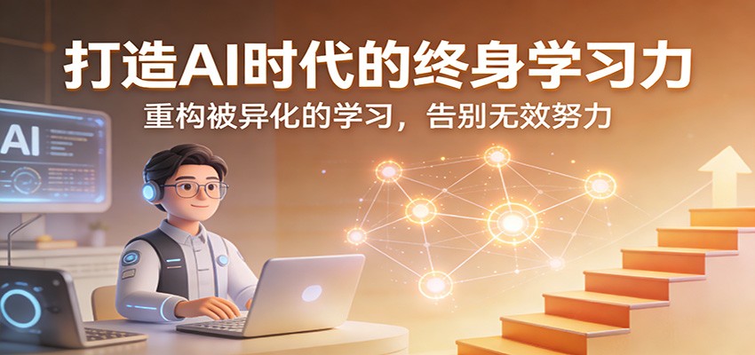 打造AI时代的终身学习力：重构被异化的学习，告别无效努力-全网第一网赚项目资源库-中赚网 & 中创网 & 冒泡网 & 福缘网 - 小本轻创业与优质加盟项目首选平台