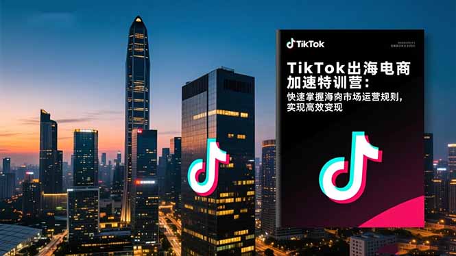 TikTok出海电商加速特训营-更新：快速掌握海外市场运营规则，实现高效变现-全网第一网赚项目资源库-中赚网 & 中创网 & 冒泡网 & 福缘网 - 小本轻创业与优质加盟项目首选平台