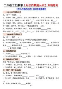 二年级下数学万以内数的认识易错专项-全网第一网赚项目资源库-中赚网 & 中创网 & 冒泡网 & 福缘网 - 小本轻创业与优质加盟项目首选平台