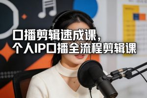 口播剪辑速成课，个人IP口播全流程剪辑课-全网第一网赚项目资源库-中赚网 & 中创网 & 冒泡网 & 福缘网 - 小本轻创业与优质加盟项目首选平台