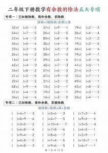 二年级下数学有余数的除法五大专项-全网第一网赚项目资源库-中赚网 & 中创网 & 冒泡网 & 福缘网 - 小本轻创业与优质加盟项目首选平台