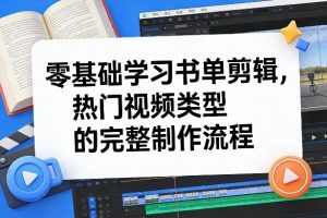 零基础学习书单剪辑,热门视频类型的完整制作流程(更新2026)-全网第一网赚项目资源库-中赚网 & 中创网 & 冒泡网 & 福缘网 - 小本轻创业与优质加盟项目首选平台
