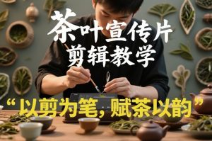 茶叶宣传片剪辑教学，以剪为笔，赋茶以韵，新手也能拍出高级感-全网第一网赚项目资源库-中赚网 & 中创网 & 冒泡网 & 福缘网 - 小本轻创业与优质加盟项目首选平台