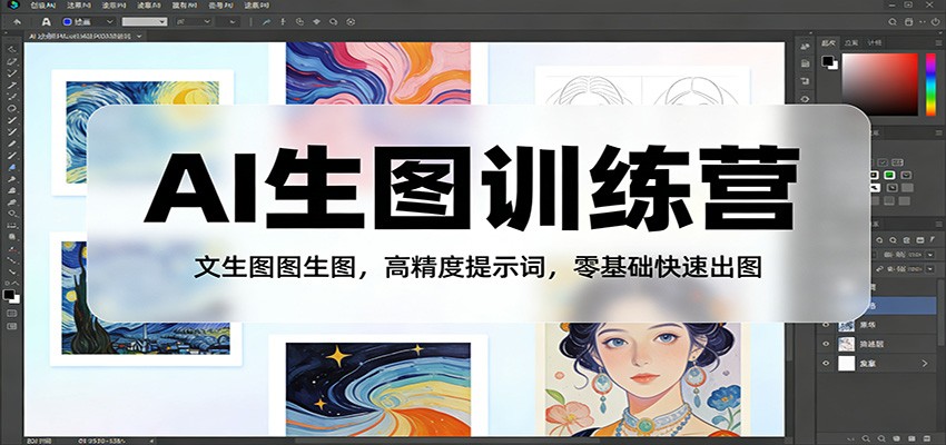 AI生图训练营：文生图图生图，高精度提示词，零基础快速出图-全网第一网赚项目资源库-中赚网 & 中创网 & 冒泡网 & 福缘网 - 小本轻创业与优质加盟项目首选平台