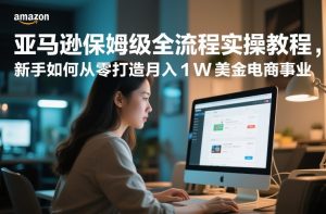 亚马逊保姆级全流程实操教程,新手如何从零打造月入1W美金电商事业-全网第一网赚项目资源库-中赚网 & 中创网 & 冒泡网 & 福缘网 - 小本轻创业与优质加盟项目首选平台