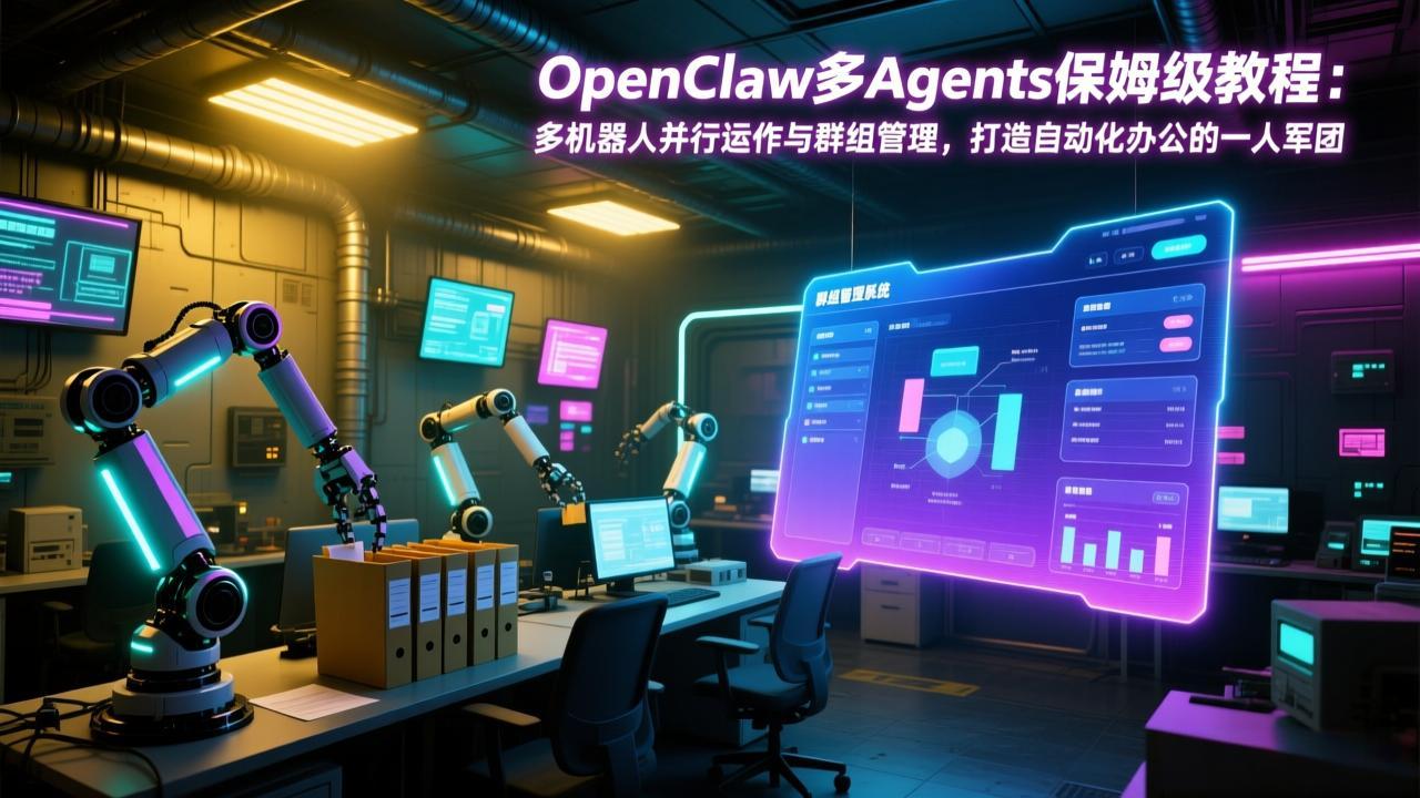 OpenClaw多Agents保姆级教程：多机器人并行运作与群组管理，打造自动化办公的一人军团-全网第一网赚项目资源库-中赚网 & 中创网 & 冒泡网 & 福缘网 - 小本轻创业与优质加盟项目首选平台