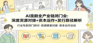AI漫剧全产业链闭门会：深度资源对接+资本运作+发行路径解析-全网第一网赚项目资源库-中赚网 & 中创网 & 冒泡网 & 福缘网 - 小本轻创业与优质加盟项目首选平台