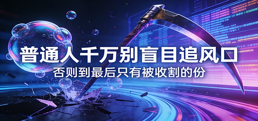 付费文章《通人千万别盲目追风口》否则到最后只有被收割的份-全网第一网赚项目资源库-中赚网 & 中创网 & 冒泡网 & 福缘网 - 小本轻创业与优质加盟项目首选平台